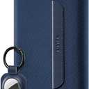 VULKIT Passport Wallet, Vegan Leather Passport Holder, RFID Blocking, Travel Essential, Magnetic Closure, Blue