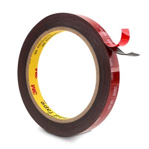 3M Double Sided Tape 0.5" x 15.4 Ft 5925, Heavy Duty Mounting Tape, Foam Tape Strong Adhesive for Automotive Emblem Trim Dcor Dashboard Home Office Indoor Outdoor, Black, 0.025'' Thick