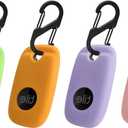 4PCS Case for Tile Pro 2024/Tile Pro 2022, Soft Silicone Skin Cover Shock-Absorbing Protective Case with Carabiner (Yellow+Green+Pink+Purple)