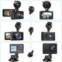 Dash Cam Mount, Suction Cup Mount,Windshield and Dashboard Suction Cup Mount Camera Mount,For ROVE R2-4K,CHORTAU Dash Cam,Screw Connectors Are Suitable For Most Dash Cam, DVR, GPS and Sports Camera