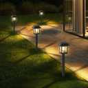 Greluna Solar Lights Outdoor,12 Pack 3000K Waterproof Auto On/Off Solar Pathway Lights for Your Garden, Landscape, Path, Yard, Patio, Driveway,Walkway Decor