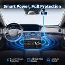 OBD Dash Cam Power Cable USB C with Acc Detection, Plug and Play Hardwire Kit for Dash Camera with 4-Level Low Voltage Protection, LED Voltmeter, 12V-24V to 5V for Parking Mode, 11.5ft