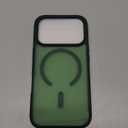 Miracase Magnetic for iPhone 17 Pro Case 6.3" with Screen Protector, [Compatible with MagSafe] Military-Grade Protection, Anti-Fingerprint, Slim Thin Phone Case for 17 Pro Cover, Dark Green