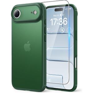 2 x TAURI for iPhone Air Case, with Screen Protector, Matte Green