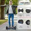 Hover-1 Dash Self Balancing Electric Hoverboard with 5 mph Max Speed, Dual 75W Motors, 6.3 Tires, 3 Mile Range, and LED Lights Self Balancing Scooter