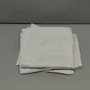 LAMIT Natural Linen Curtains 30 Inch Length for Kitchen Small Windows, Ivory Linen Textured Semi Sheer Panels Light Filtering Privacy Rod Pocket Drapes for RV Basement/Cafe, 2 Panels, 29 x 30 Inch