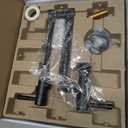 Brushed Nickel Pot Filler, Pot Filler Faucet Wall Mount, Brass Folding Stretchable with Double Joint Swing Arm Single Hole Two Handles Kitchen Restaurant