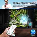 REPTI ZOO Smart WiFi Reptile Fogger with Timing, 4L Reptile Terrariums Humidifier, Fog Machine Mister for Chameleon Frog Turtle Gecko | Misting System Spray Kit for Amphibia, Plants | Linkage Control