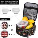 Gianlaima Mushroom Vintage Rustic Farmhouse Autumn Insulated Lunch Box For Women Man, Portable Lunch Bag Reusable Cooler Tote For Office Work Travel Picnic Camping Beach