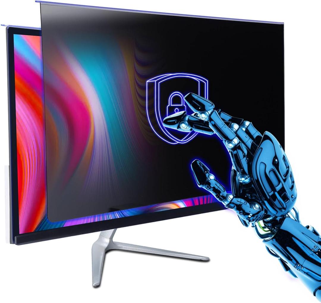 Computer Privacy Screen Filter 27" Hanging Privacy Screen Protector Compatible Widescreen Computer Monitor with Aspect Ratio 16:9,Anti-Glare Privacy Screen Protector (27" Diagonal (16:9))