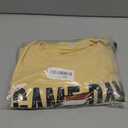 Game Day Sweatshirt Women Football Graphic Long Sleeve Shirt Football Season Pullover Tops (Large,Yellow)