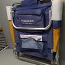 Tommy Bahama 5-Position Classic Lay Flat Folding Backpack Beach Chair, Polyester, Navy