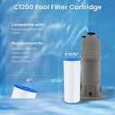Future Way C1200 Pool Filter Cartridge Replacement for Hayward Star Clear Plus C1200, Replace Pleatco PA120, Hayward CX1200RE, Unicel C-8412, 120 sq.ft