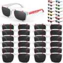 12 Pack Baseball Sunglasses for Kids Party Favors Plastic Sunglasses for Summer Pool Beach Accessories Birthday Gifts