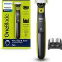 Philips Norelco OneBlade 360 Hybrid Face, Electric Beard Trimmer and Shaver, with 360 Blade Technology, 1x 360 Blade for Face, 5in1 Adjustable Comb, Model QP2724/90