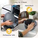 YQL Silicone Mixer Attachments Bowl Liners  2 Pack, Compatible with 5 Quart KitchenAid Stand Mixer Bowls, Reusable Food-Grade Inserts for Mixing & Baking, Dishwasher & Microwave Safe (Grey)