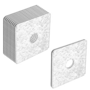 GBGS 10 Pcs 5/8"(ID) x1/8"x3"x3"Square Plate Washers,Hot-Dipped Galvanized Flat Washer