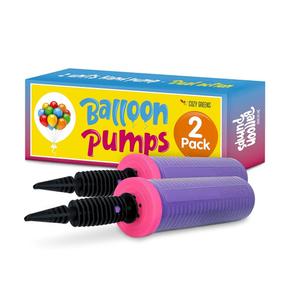 Balloon Pump Hand Held, Inflator Air Pump for Balloons - 4Way Dual Action, 4Pack: Friends can Help - Easy to Use, Sturdy Ballon Inflator Pump