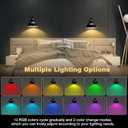 Wall Sconces Battery Operated Rechargeable Wall Lights with Remote Control Dimmable Auto Timer13 Colorfuls Changeable to Elegant Touch Wall Lamp for Bedrooms Living Rooms Game Rooms Hallways