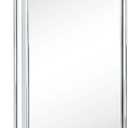 TEHOME Chrome Rounded Rectangle Pivot-N-View Bathroom Vanity Mirror Rotating Tilting Mirror Corner Vanity, 14 x 22''