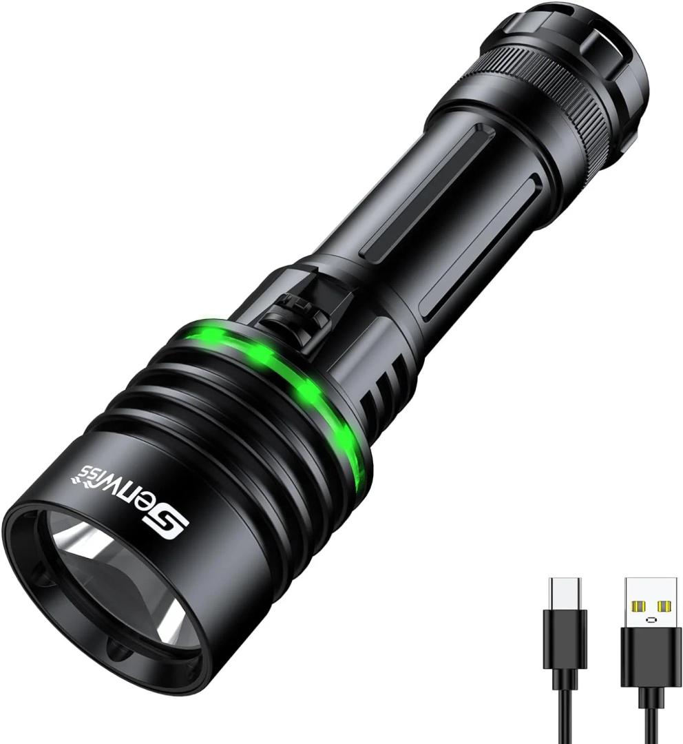 Genwiss Dive Light, Marker Lights for Scuba Diving, Flashlight With Button Batteries, Mini Waterproof Tank Light for 100M, Portable for Snorkeling and Water Sports