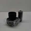 Plates and Bowls Sets, 18 piece Lightweight Unbreakable Dinnerware Set for 6Camping Plates for Picnic Dish Sets with 23cm Plates, 15cm Bowls, Cups for Kitchen Black