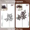PERFNIQUE 6 Pack Artificial Plum Cimicifuga Leaf Sprays, 32" Faux Ramosa Branches for Vase, Fall Floral Stems for Table Centerpiece, Farmhouse, Wedding, Mantel, or Halloween Decor