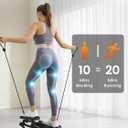 Yagud Rock Stepper for Exercise at Home, Portable Rock Stepper Side to Side with Resitance Bands,Full Body Workout Stepper Exercise Machine Low-Impact Knee-Friendly for Office