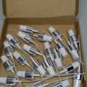 uxcell 24 Pcs Silver White Spray Top, 18/410 Fine Mist Sprayer Reusable Replacement Spray Bottle Pump Plastic Top for Cosmetic Perfume and Body Sprays Bottle