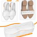 Wall Mounted Shoe Rack, Adhesive & Drill Mount Hanging Shoe Organizer, Plastic Shoe Storage for RV, Camper, Closet & Door, Patent Protected, Patent Protected, White-4Pack