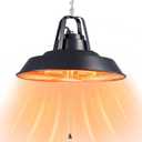 Electric Outdoor Patio Heater, 1500W Ceiling Mounted Heaters, Hanging Carbon Infrared 600W 900W 1500W IP34 Radiant Heater for Garage, Gazebos, Shop, Deck