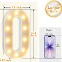 12.6 Inch LED Marquee Light Up Numbers 30, 30th Birthday Number Lights as Gifts for Women Men, Lighted Marquee Numbers for Anniversary Party Night Light Table Decorations