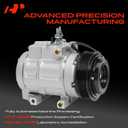 A-Premium AC Compressor with Clutch Compatible with Ford Explorer 2006-2010 4.6L, F150 2007-2008 4.2L & Mercury Mountaineer 2006-2010 4.6L, FS20 Style, 6-Groove Pulley, 113mm Pulley Diameter