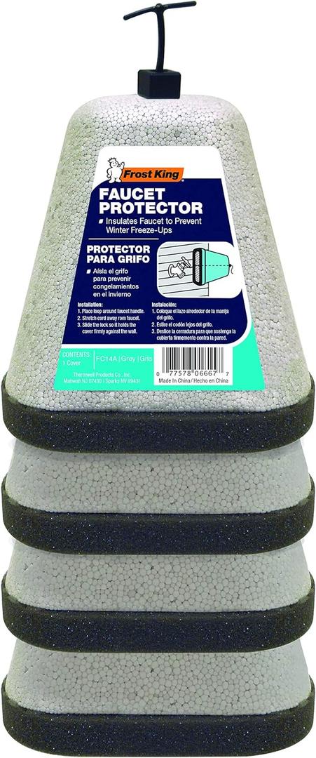 Frost King FC14A Foam Faucet Cover, Grey