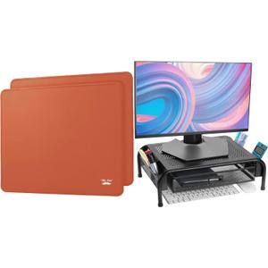 Mr. Pen- Mouse Pad and Metal Mesh Monitor Stand with Drawer