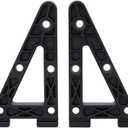 Aero Load Stops T-Slot Load Stops - 2 Pack - Die Casting Aluminum Material Aluminum Anti-Slip Crossbar Clamps for Ladder, Kayak, Firewood, Skis - Tool-Free Installation for Truck Bed Bars