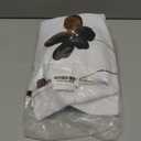 No Hook Shower Curtain with Snap in Liner - Floral Shower Curtain - Fabric Waterproof Inner Liner, Plants Watercolor Khaki Modern Cloth Shower Curtains - Machine Washable, 71 x 74