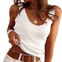 Tankaneo Womens V Neck Tank Tops 2025 Sleeveless Ribbed Knit Shirts Summer Casual Sexy Sweater Vest, M