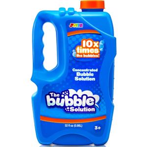 JOYIN 32 oz Bubble Solution Refills (Close to 1L/ up to 2.5 Gallon), Concentrated Solution for Bubble Machine, Wands, Blower, Easter (Blue)