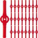 36 Pcs Plastic Grass Trimmer Head Blades, String Trimmer Head Blades, Plastic Cutter Blade Replacement for Cordless Grass Trimmer -Red