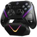 EasySMX D10 Wireless Game Controller  TMR Anti-Drift Joysticks, Dual-Mode Triggers, 1000Hz Polling, Mechanical Buttons, RGB  Bluetooth Gamepad for PC/Switch/Switch2/iOS/Android with Charging Dock (Black)