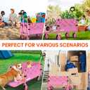 Yozoia 360LBS Heavy-Duty Wagons Carts Foldable 120L Collapsible Wagon Cart with Wheels and Tailgate, Folding Utility Wagon Carts for Groceries, Outdoor Camping, Shopping, Beach, Garden