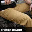 CQR Men's Quick Dry Tactical Pants, Water Resistant Outdoor Pants, Lightweight Stretch Cargo Work Hiking Pants, 36W/30L