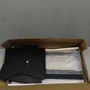 Bread Box for Kitchen Countertop, Large Bread Container Storage, Wooden Farmhouse Bread Box with Window Bread Holder (Black)