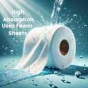 Cottonix Ultra Soft 3-Ply Toilet Paper  12 Rolls, 200 Sheets Each, Made with Natural Virgin Wood Pulp