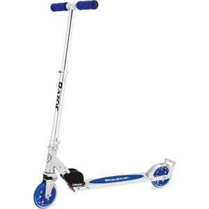 Razor A3 Kick Scooter for Kids Ages 5+ - Larger Wheels, Front Suspension, Wheelie Bar, Lightweight, Foldable, Aluminum Frame, and Adjustable Handlebars