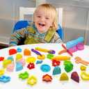 Dough Tools Play for Kids- Toy Accessories Include Stamps Cutter Scissor Roller Extruder Molds and Storage Box Party Favors Set for Age 2-8
