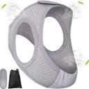 Forzacx Anti Snoring Chin Strap - Light Breathable Cpap Chin Strap Snoring Solution, Comfortable Chin Portion Widen Softer, Efficient Reduce Snoring, Adjustabl Sleep Chin Strap for Men Women - Grey