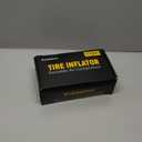 150 PSI Tire Inflator Portable Air Compressor, 12V DC Auto Shutoff Air Pump with Digital Pressure Gauge and Emergency LED Light for Car Tires, Bicycle & Balloons, Black