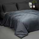 Luxury Silk Comforter/Duvet/Quilt Twin Size (66"x90", 5.1lbs/2.3kg), Filled with Long Strand Mulberry Silk-Warm and Lightweight for All Seasons, with 100% Long Staple Cotton Cover 400TC-Grey